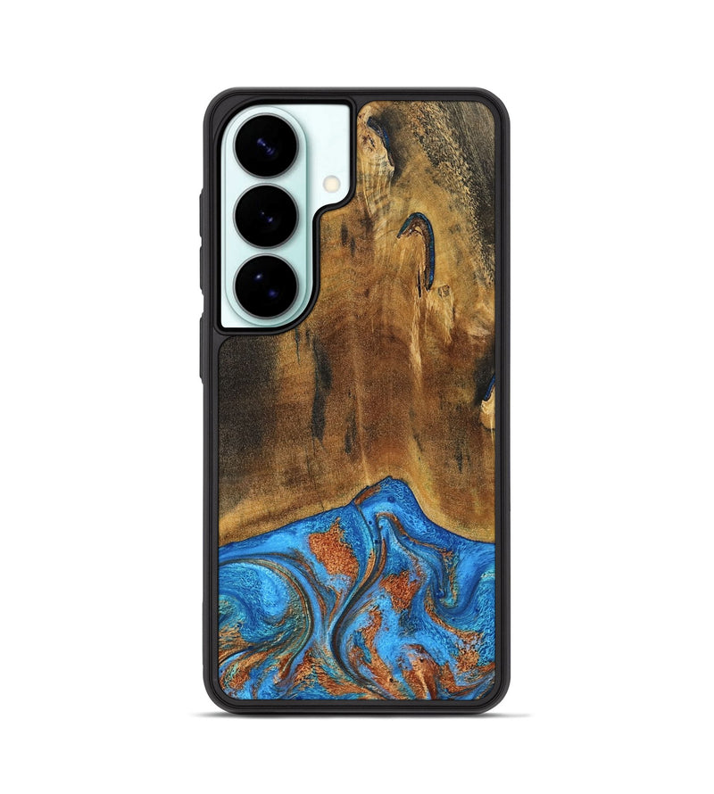 Galaxy S26 Wood Phone Case - Denny (Teal & Gold, 795738)