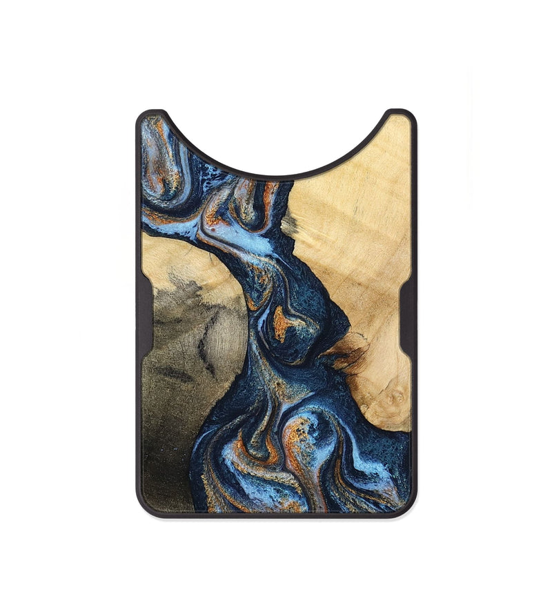 Alloy Wood Wallet - Jericho (Teal & Gold, 795740)