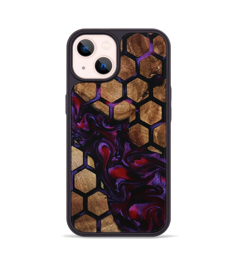 iPhone 14 Wood Phone Case - Jewel (Pattern, 795747)