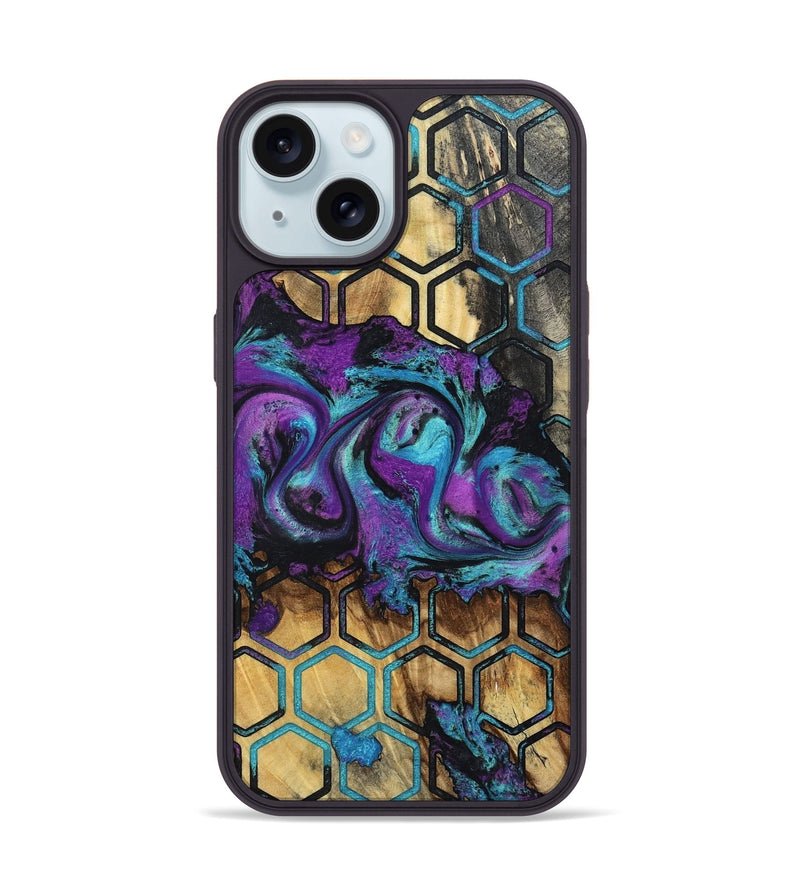 iPhone 15 Wood Phone Case - Nelle (Pattern, 795759)