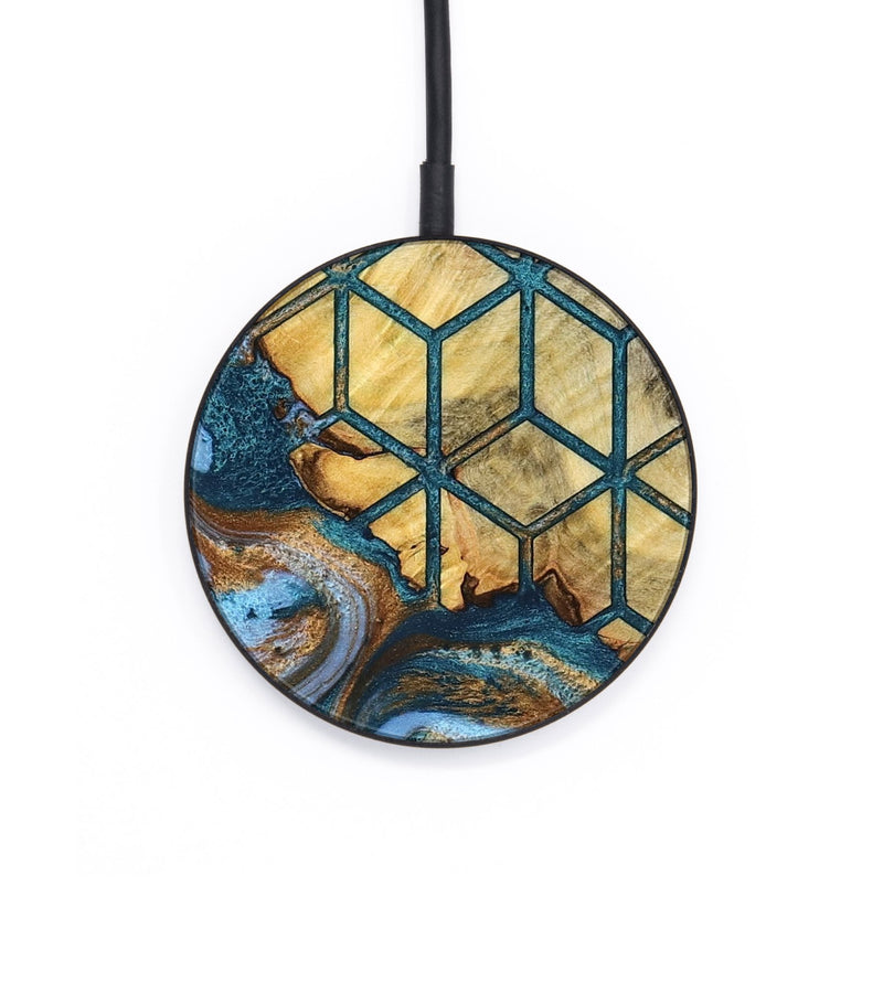 Circle Wood Wireless Charger - Keon (Pattern, 795764)