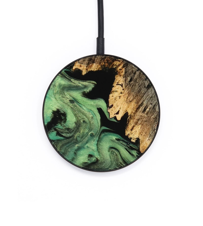 Circle Wood Wireless Charger - Kerri (Green, 795768)