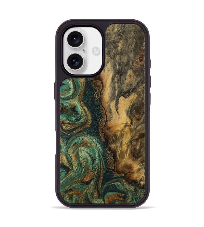 iPhone 17 Wood Phone Case - Clora (Green, 795771)