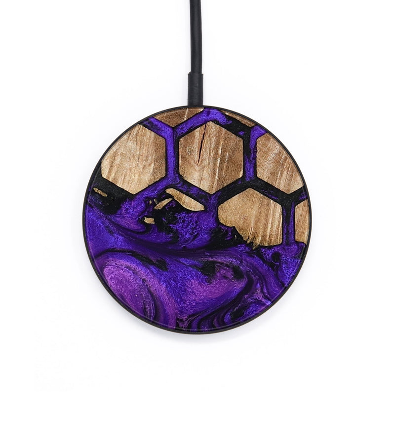 Circle Wood Wireless Charger - Malvina (Pattern, 795780)