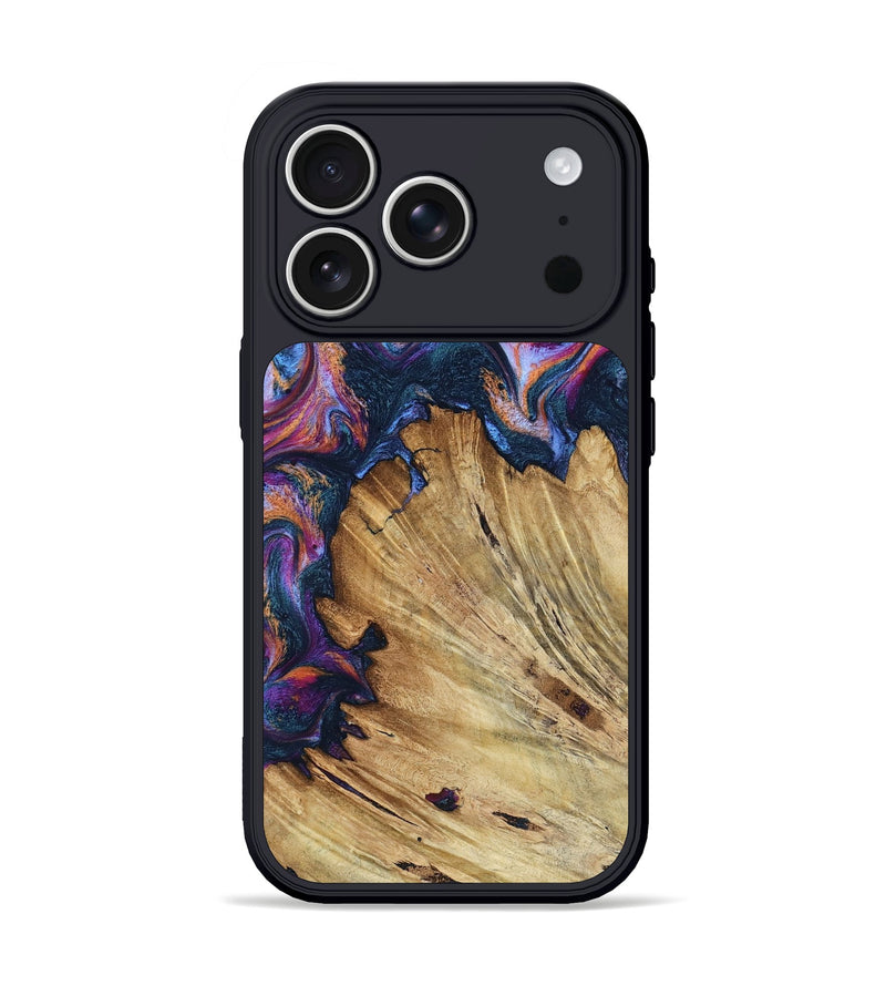 iPhone 17 Pro Wood Phone Case - Ivette (Blue, 795785)
