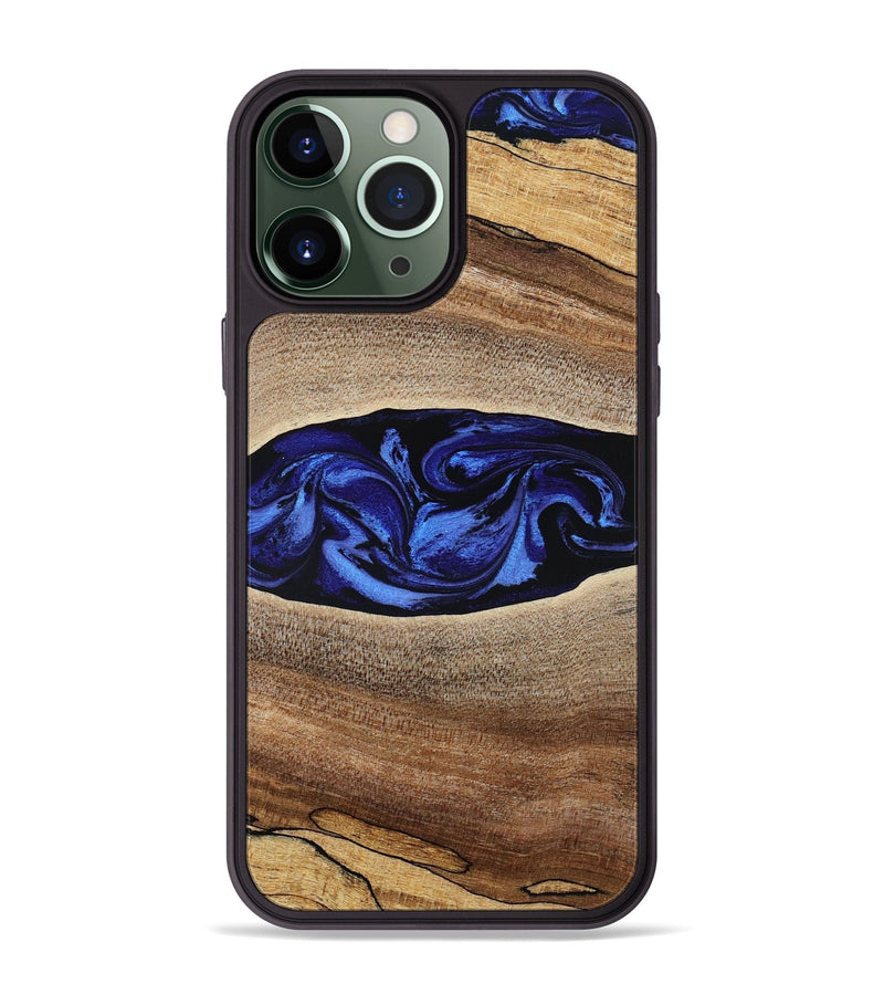 iPhone 13 Pro Max Wood Phone Case - Rodolfo (Blue, 795787)