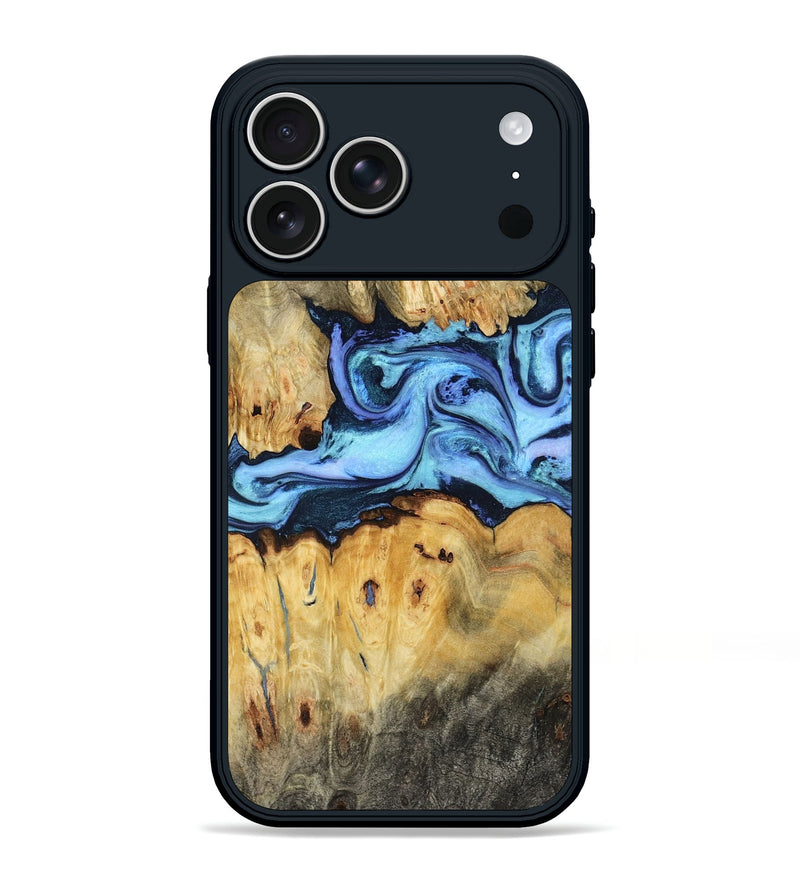 iPhone 17 Pro Max Wood Phone Case - Santana (Blue, 795790)