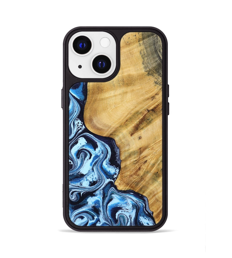 iPhone 13 Wood Phone Case - Joelle (Blue, 795793)