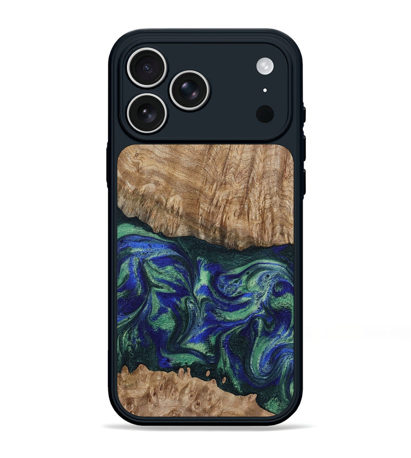 iPhone 17 Pro Max Wood Phone Case - Bryana (Green, 795802)