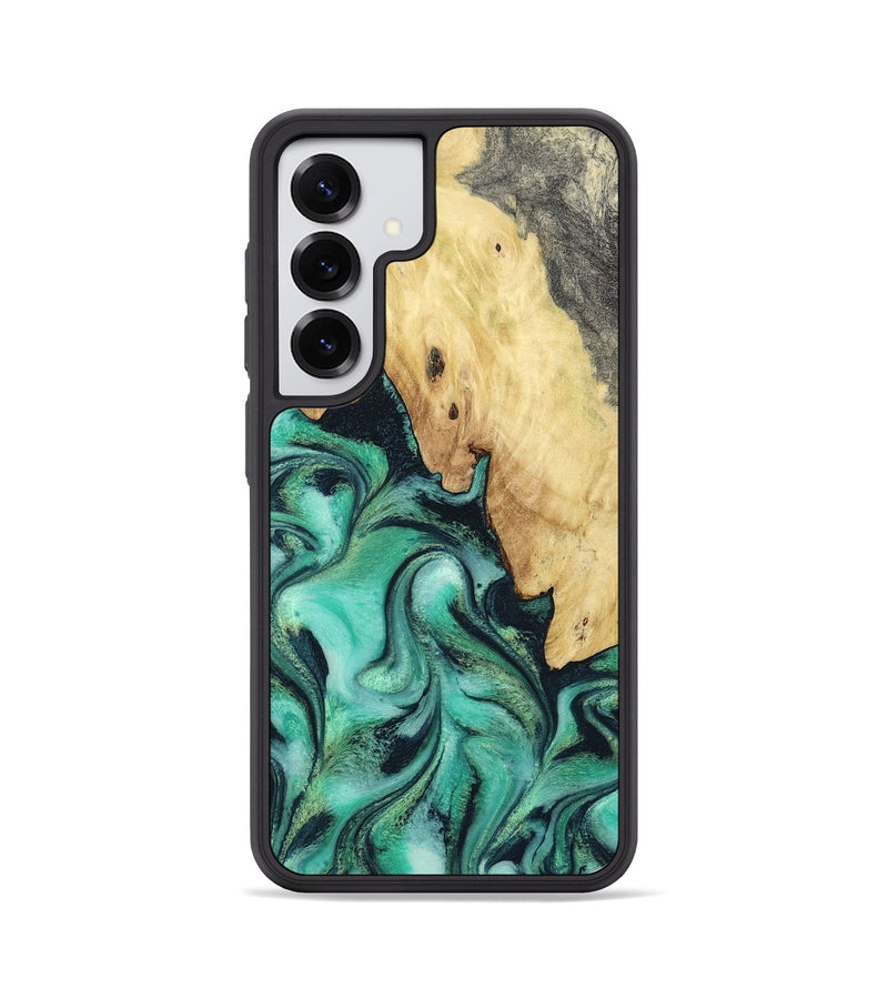 Galaxy S25 Wood Phone Case - Darwin (Green, 795803)