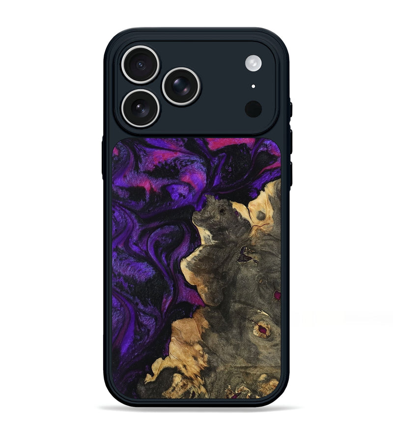 iPhone 17 Pro Max Wood Phone Case - Zackery (Purple, 795837)