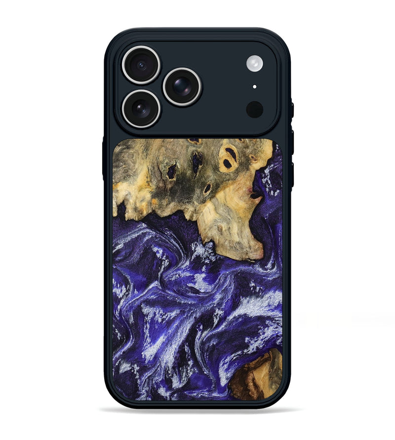 iPhone 17 Pro Max Wood Phone Case - Lue (Purple, 795840)