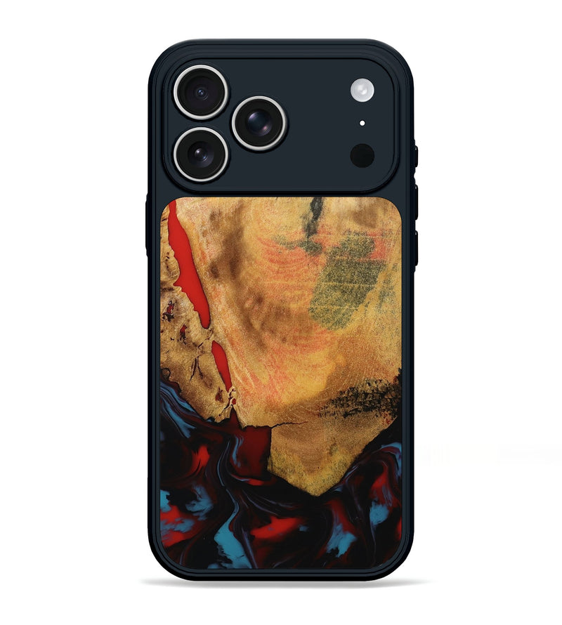 iPhone 17 Pro Max Wood Phone Case - Tristen (Red, 795849)