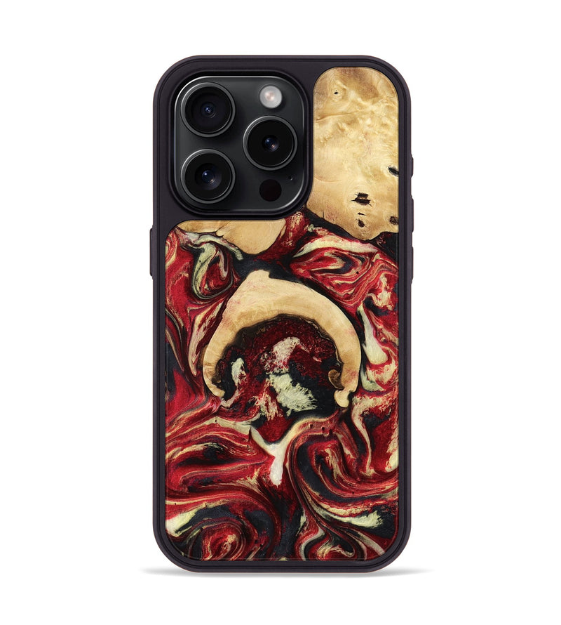 iPhone 15 Pro Wood Phone Case - Oaklee (Red, 795852)