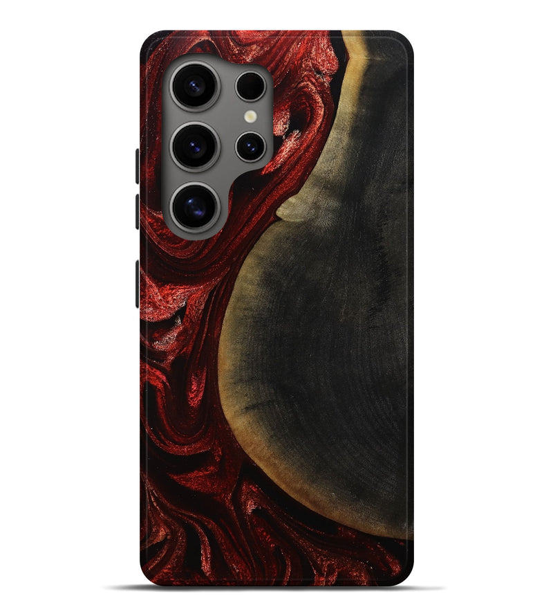 Galaxy S25 Ultra Wood Live Edge Phone Case - Aila (Red, 795894)
