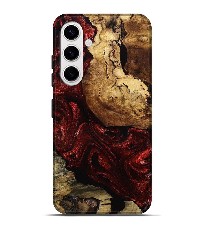 Galaxy S25 Plus Wood Live Edge Phone Case - Katlin (Red, 795896)
