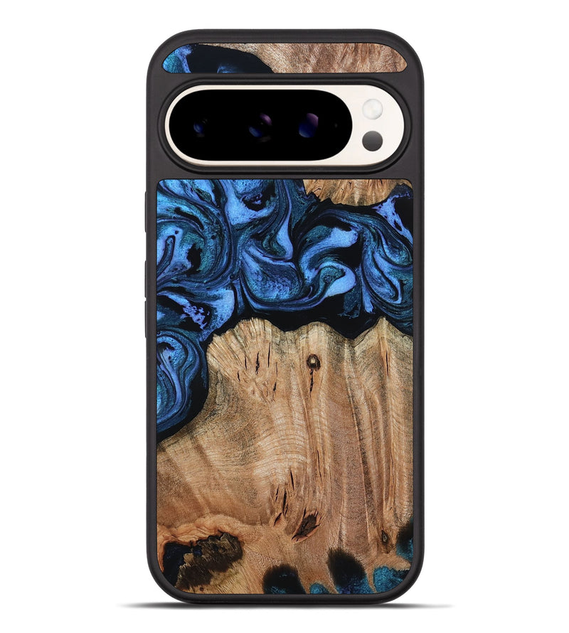 Pixel 10 Pro XL Wood Phone Case - Tiara (Blue, 795902)