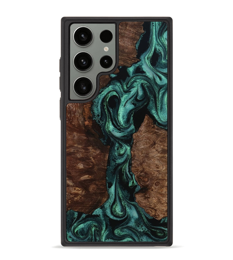 Galaxy S23 Ultra Wood Phone Case - Saniya (Green, 795911)