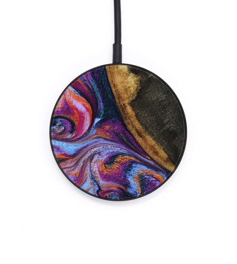 Circle Wood Wireless Charger - Enoch (Blue, 795939)