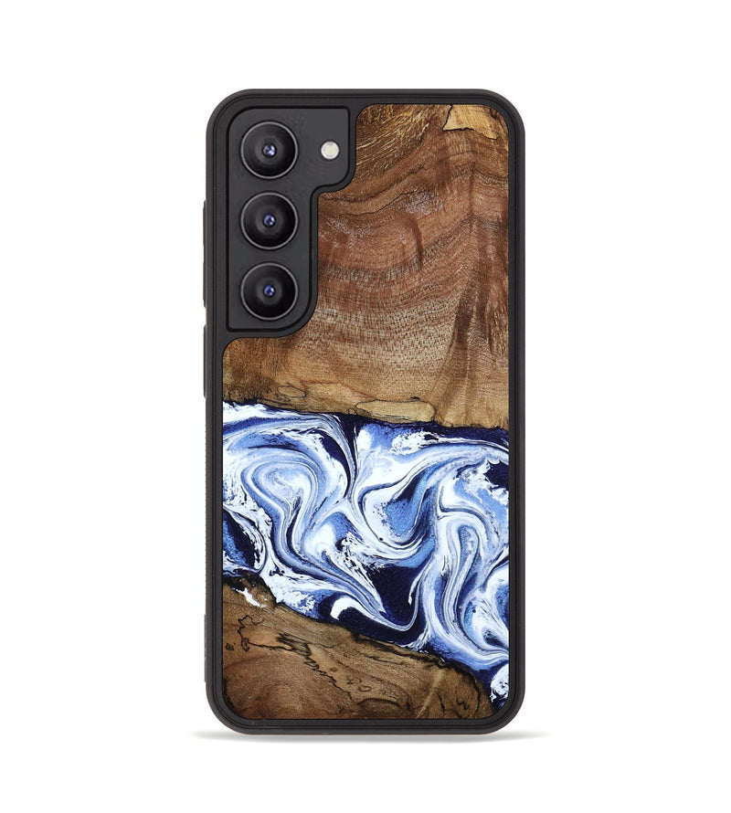 Galaxy S23 Wood Phone Case - Noor (Blue, 795940)