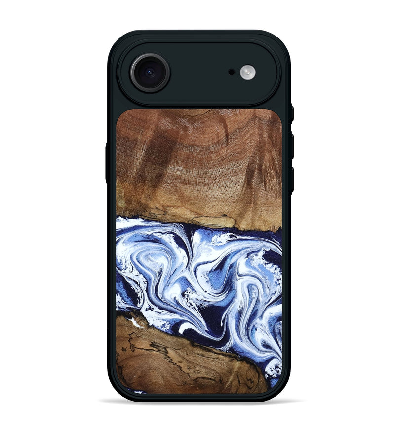 iPhone 17 Air Wood Phone Case - Noor (Blue, 795940)