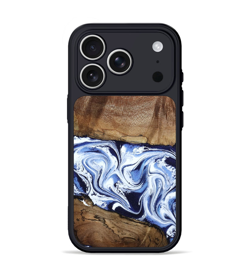 iPhone 17 Pro Wood Phone Case - Noor (Blue, 795940)
