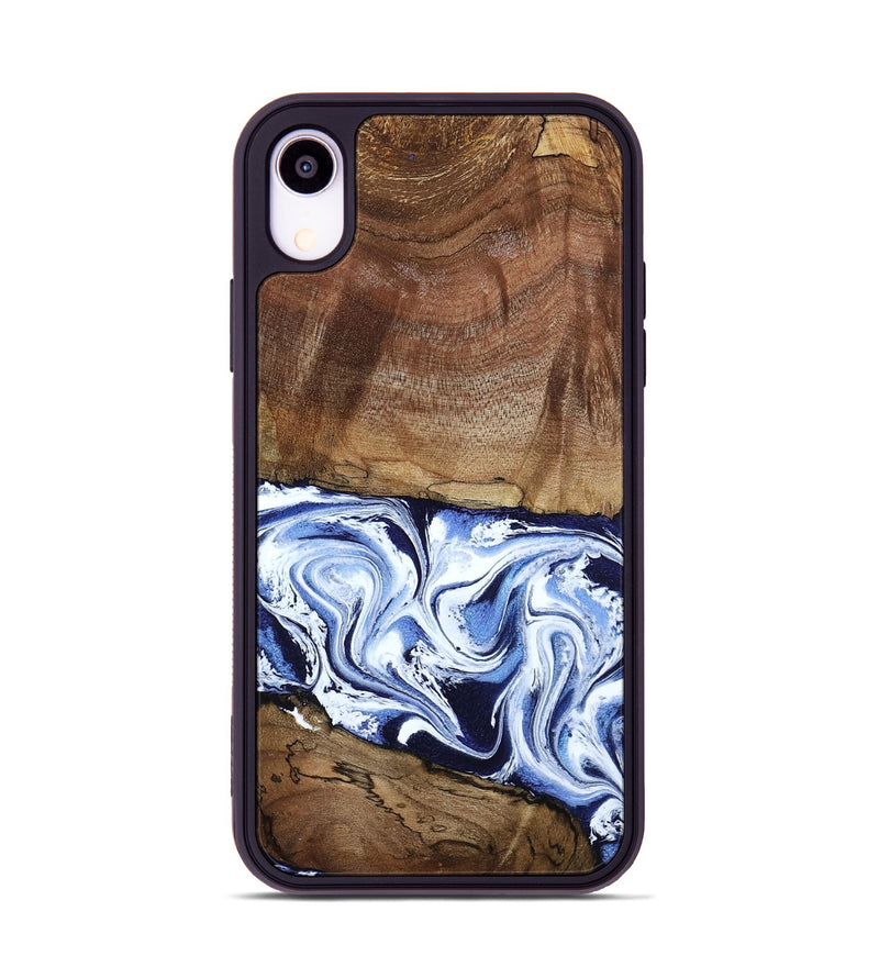 iPhone Xr Wood Phone Case - Noor (Blue, 795940)