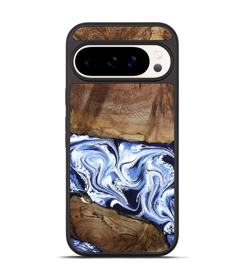 Pixel 9 Pro Wood Phone Case - Noor (Blue, 795940)