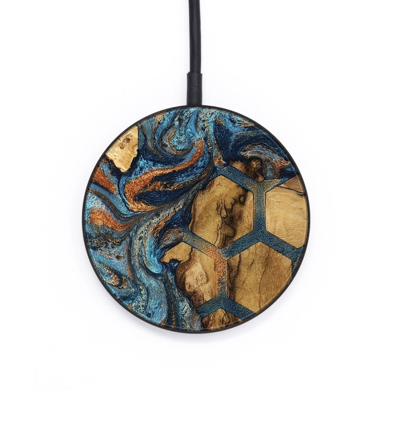 Circle Wood Wireless Charger - Micaela (Pattern, 795992)