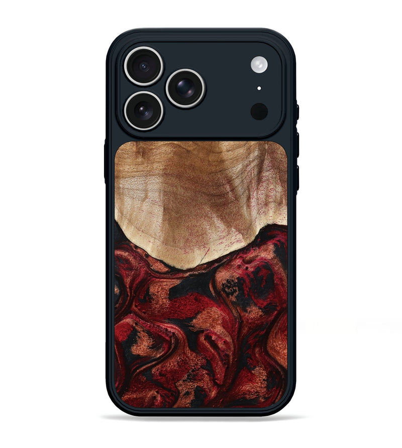 iPhone 17 Pro Max Wood Phone Case - Linda (Red, 796011)
