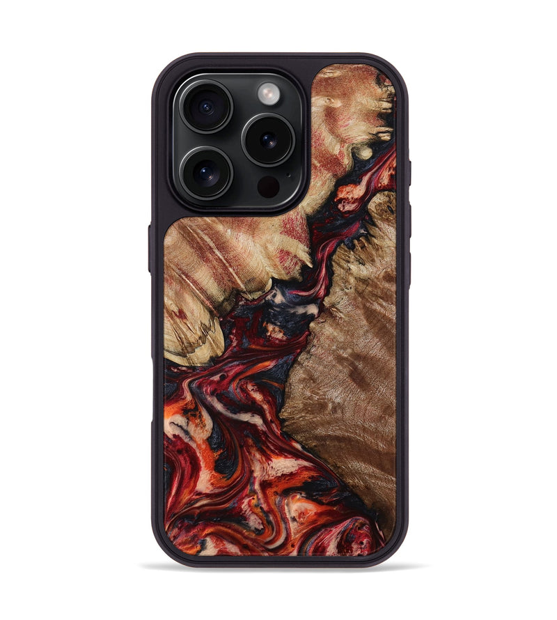 iPhone 16 Pro Wood Phone Case - Adaline (Red, 796012)