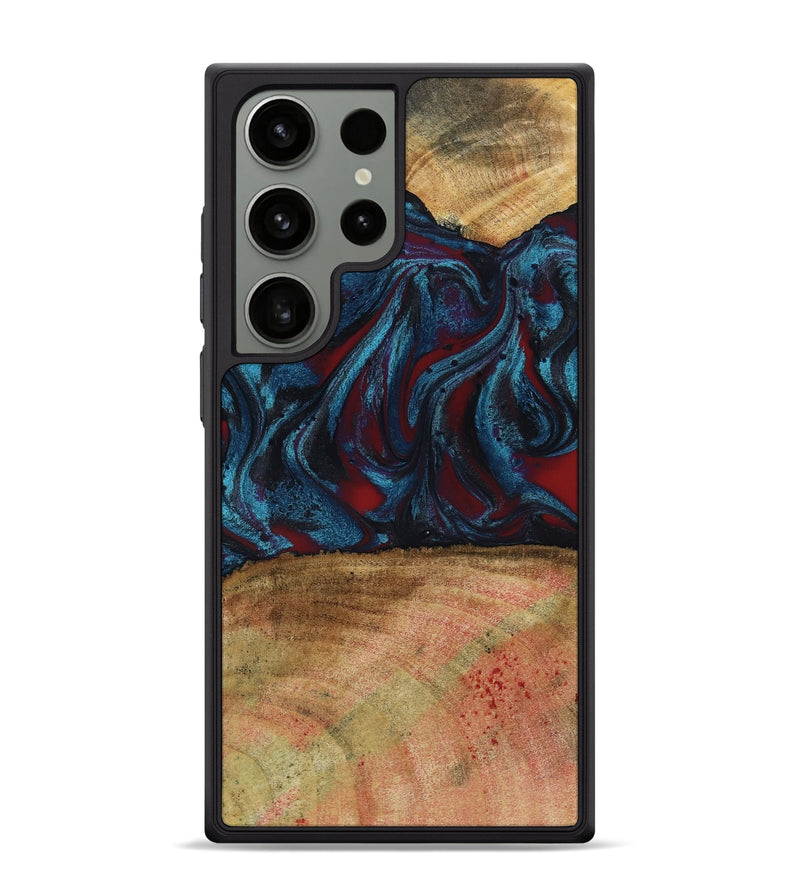 Galaxy S24 Ultra Wood Phone Case - Trena (Red, 796013)