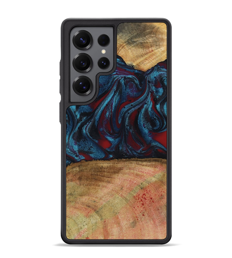 Galaxy S25 Ultra Wood Phone Case - Trena (Red, 796013)