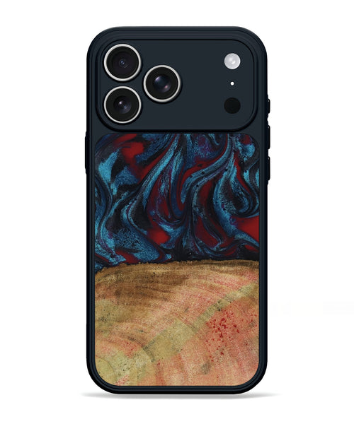 iPhone 17 Pro Max Wood Phone Case - Trena (Red, 796013)