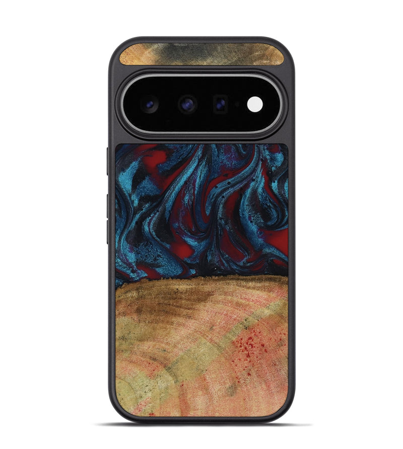 Pixel 11 Pro Wood Phone Case - Trena (Red, 796013)