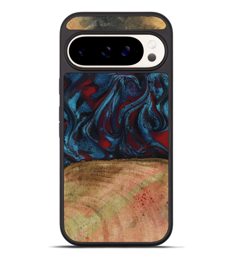Pixel 9 Pro XL Wood Phone Case - Trena (Red, 796013)