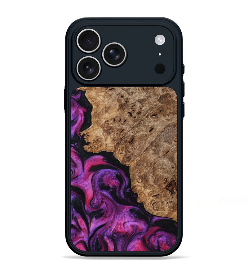 iPhone 17 Pro Max Wood Phone Case - Leticia (Red, 796017)
