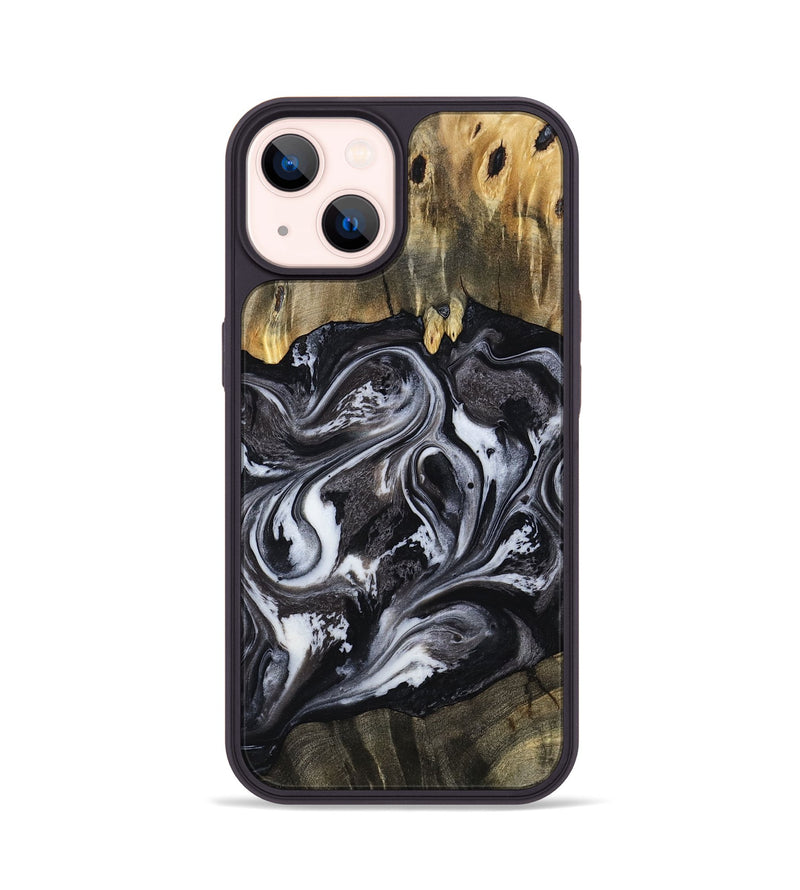 iPhone 14 Wood Phone Case - Mylee (Black & White, 796023)
