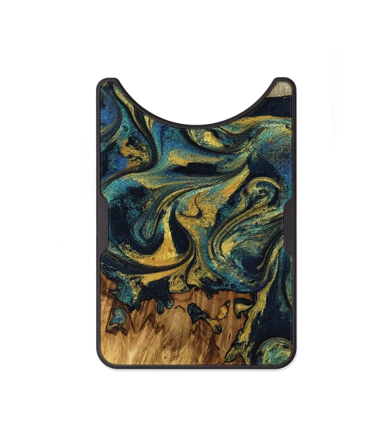 Alloy Wood Wallet - Brenton (Teal & Gold, 796032)