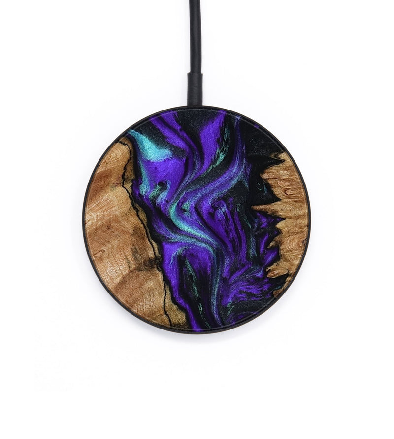 Circle Wood Wireless Charger - Mitzi (Purple, 796037)