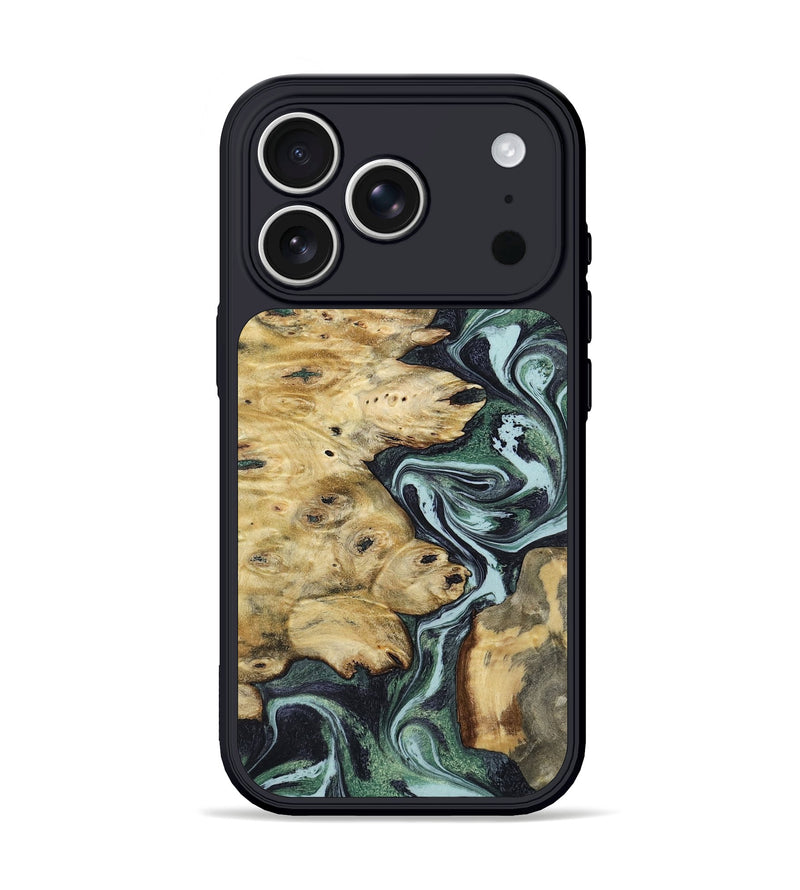 iPhone 17 Pro Wood Phone Case - Eve (Green, 796098)