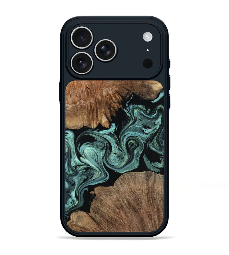 iPhone 17 Pro Max Wood Phone Case - Tawanna (Green, 796101)