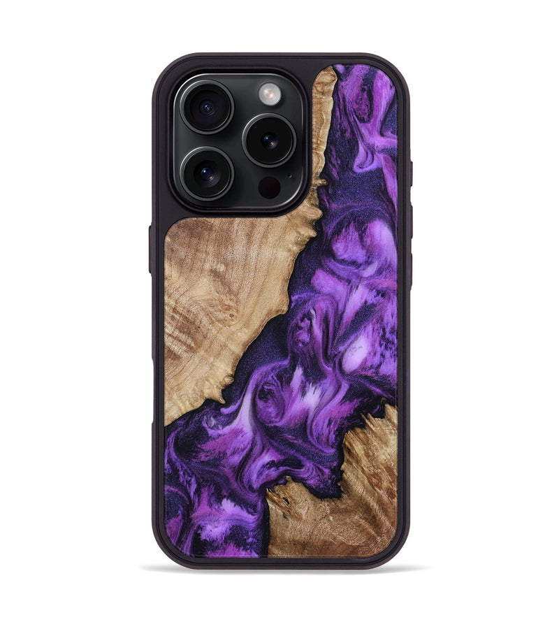 iPhone 16 Pro Wood Phone Case - Wesley (Purple, 796106)