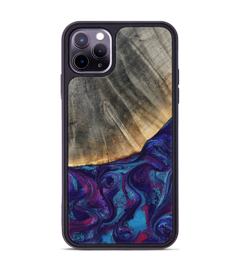 iPhone 11 Pro Max Wood Phone Case - Korey (Purple, 796109)