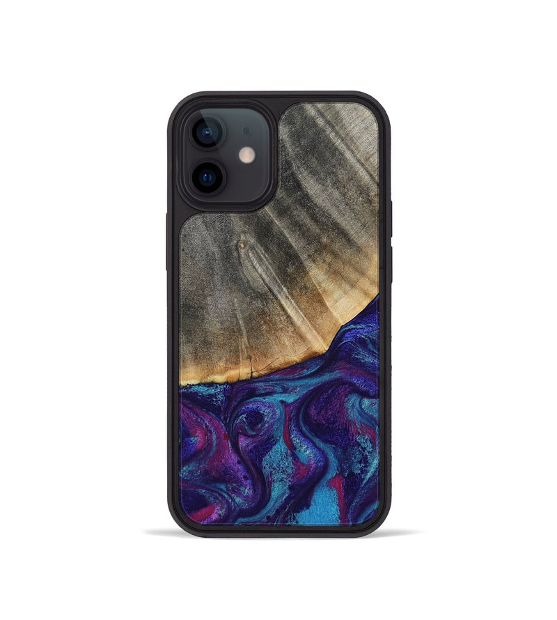 iPhone 12 mini Wood Phone Case - Korey (Purple, 796109)