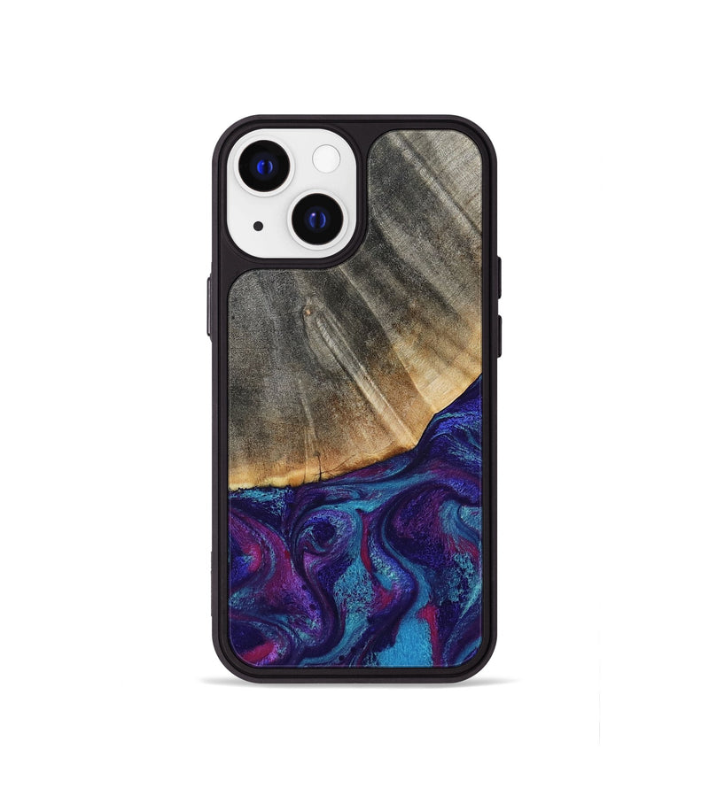 iPhone 13 mini Wood Phone Case - Korey (Purple, 796109)