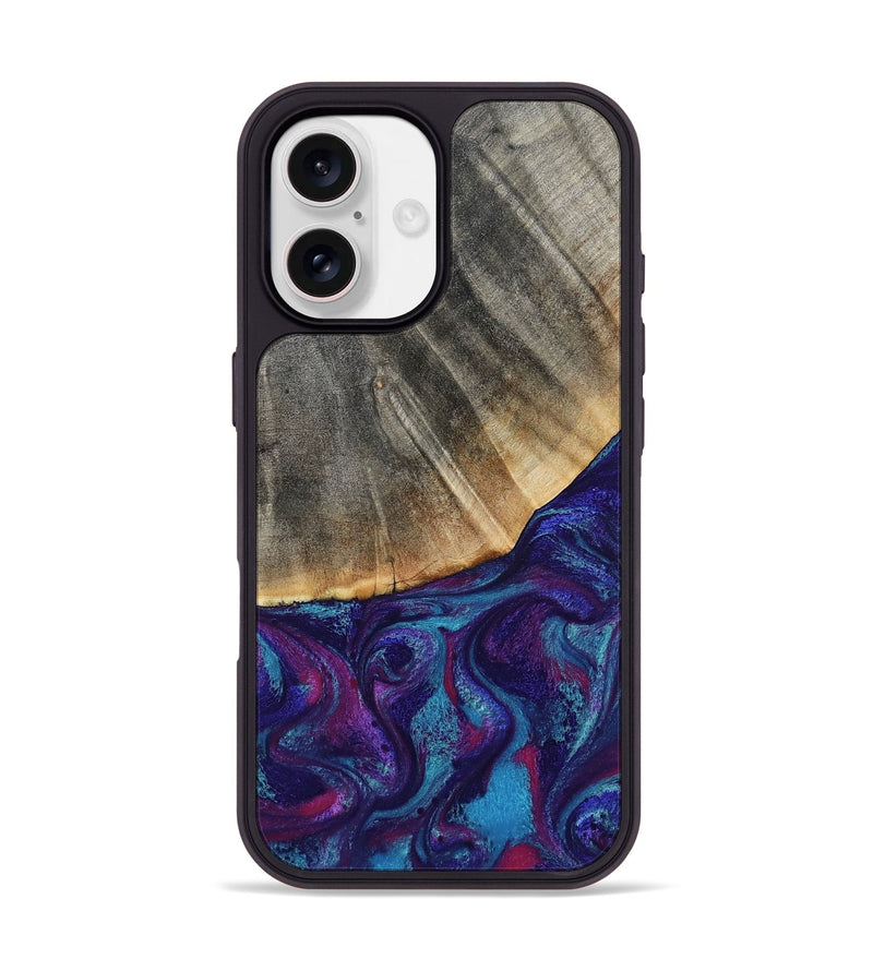 iPhone 17 Wood Phone Case - Korey (Purple, 796109)
