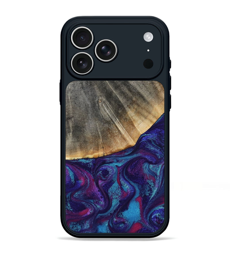 iPhone 17 Pro Max Wood Phone Case - Korey (Purple, 796109)