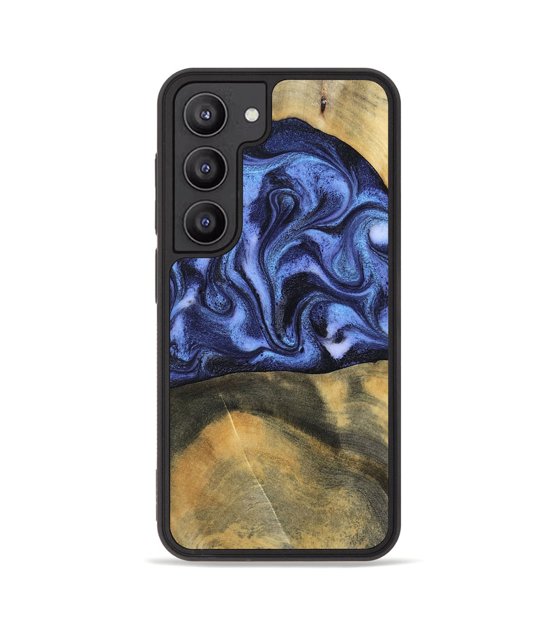 Galaxy S23 Wood Phone Case - Izaiah (Blue, 796124)