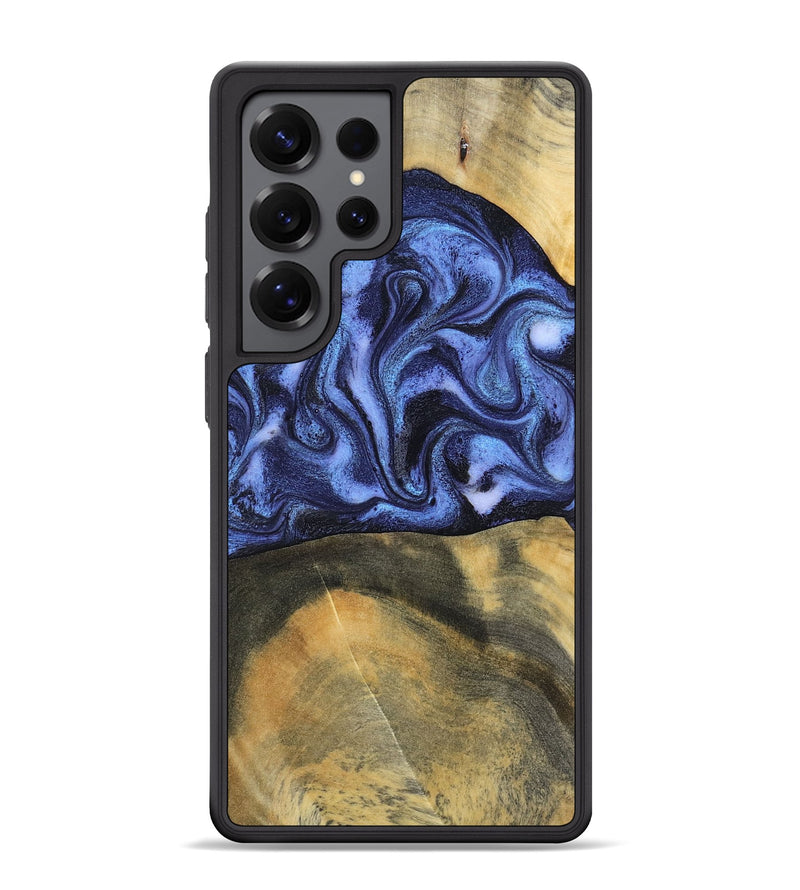 Galaxy S25 Ultra Wood Phone Case - Izaiah (Blue, 796124)